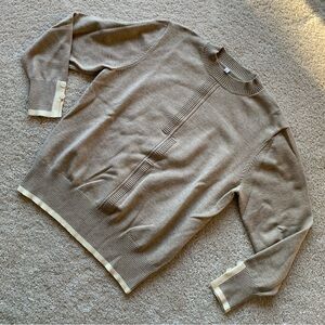 {Amazon} Tan and Cream Sweater